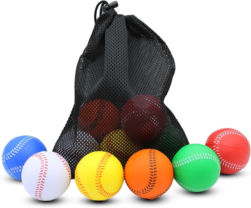 Magicorange Baseball, Foam Baseballs 12 Ball Pack Practice Training Baseballs Unmarked Baseball Soft Toss, Batting, Fielding, Hitting, Pitching - Image 1